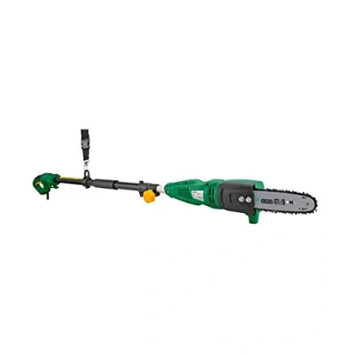 Image de ELAGUEUSE SUR PERCHE 750W GUIDE 18CM ELECTRIQUE MANCHE TELESCOPIQUE 2.4M TRONCONNEUSE TAILLE HAIE