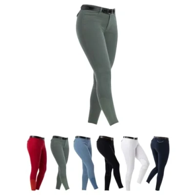 Image de Riding World Pantalon d&#039;Équitation Alexandrie Femme Vert EU 34