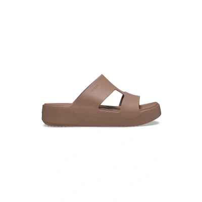 Image de Crocs Getaway Platform Hstrap Mules à talons, Femme, Taille: 36.5, Latte Matière synthétique