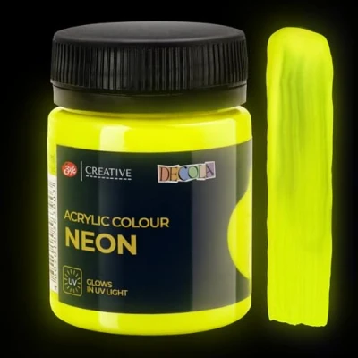 Image de Decola — Peinture Textile Effet Jaune Néon 50ml Teinture À Haute Teneur en Pigments Fabriqué par Nevskaya Palitra