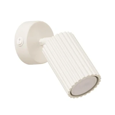 Image de SOLLUX lighting KARBON Lampe Murale Moderne Luminaire Polyvalent en Aluminium GU10, Max 10W LED, IP 20 Ampoule Non Incluse 1x Source de lumière 16x8x16cm, Beige