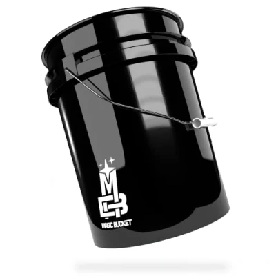 Image de Magic Bucket Seau de Lavage pour Voiture à la Main Noir 5 US Gal d&#039;environ 20L Compatible avec Les couvercles Grit Guard, Detail Guardz Dirt Lock, Trap, Gamma Lids