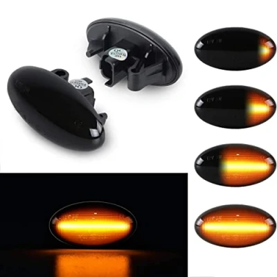 Image de OZ LAMPE Clignotants latéraux LED Pour Peugeot 1007 107 206 207 307 407 607 Partner Expert,Clignotants dynamiques à Citroen C1 C2 C3 C5 C6 Xsara Picasso Berlingo Jumpy