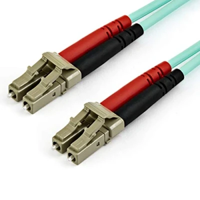 Image de StarTech.com Câble Fibre Optique Multimode de 15m LC/UPC à OM4, Zipcord 50/125µm LOMMF/VCSEL, Réseaux 100G, Faible Perte d&#039;Insertion, Cordon Raccordement LSZH Neuf