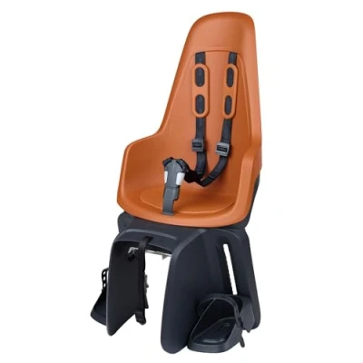 Image de BOBIKE 8012100020 Siège arrière One Maxi avec système E BD pour vélo Roues de 26 à 29 adapté aux Enfants pesant jusqu&#039;à 22 kg Fixation sur Le Porte Bagages en Couleur Marron Chocolat