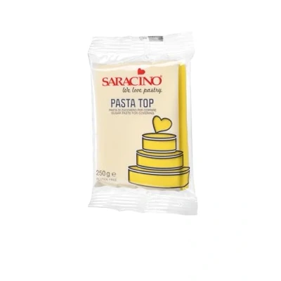 Image de Pâte à Sucre Saracino (choix déroulant) Jaune 250g