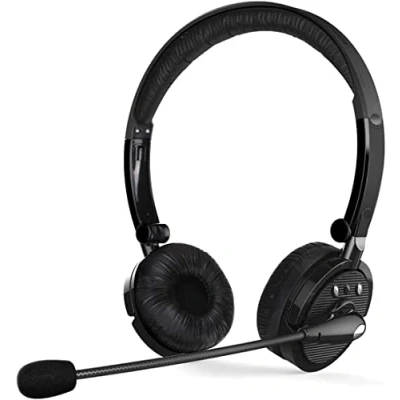 Image de Funtuan Casque Bluetooth avec Micro, sans Fil pour PC, Ordinateurs et Portables,Casque Mains Libres Centre d&#039;appel,Le Bureau Le Camionneur