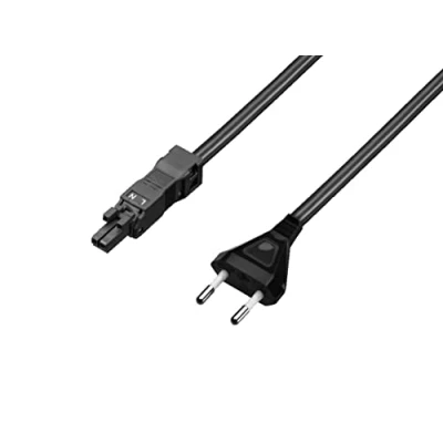 Image de Rittal Câble d&#039;alimentation B fiche européenne Type C, 2 m, Noir
