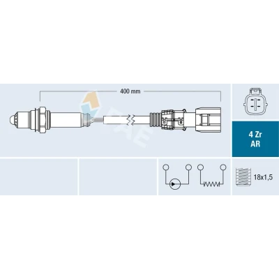 Image de FAE 75639 Sonde lambda TOYOTA: Verso, Auris 5 portes, Break