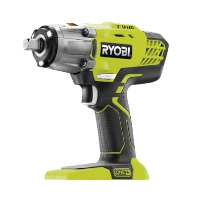 Image de Ryobi Boulonneuse Électrique Sans Fil 18V ONE+ 400 Nm Clé à Chocs 3 Vitesses et Couples Fixation Carrée 1/2&quot; Adaptateur Hexagonal 1/4&quot; Inverseur de Rotation R18IW3 0