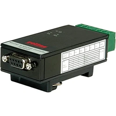 Image de ROLINE Convertisseur RS232 vers RS422/485 pour Rail DIN Noir