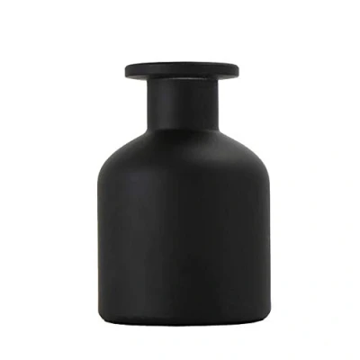 Image de 150ml Bouteilles de diffuseur en verre bocaux diffuseurs Conteneur daromathérapie accessoires parfum utiliser pour Ensembles bâtons roseaux rechange (noir)