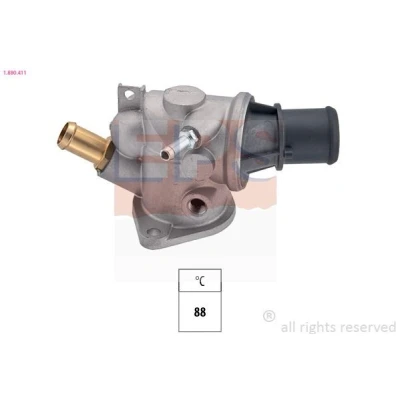 Image de EPS 1.880.411 Thermostat d&#039;eau 88 Made in Italy OE Equivalent avec joint d&#039;étanchéite, raccord fileté pour le capteur de température