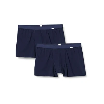 Image de HUBER Marc Pant 2er Pack Shorty, Marine, L (Lot de 2) Homme