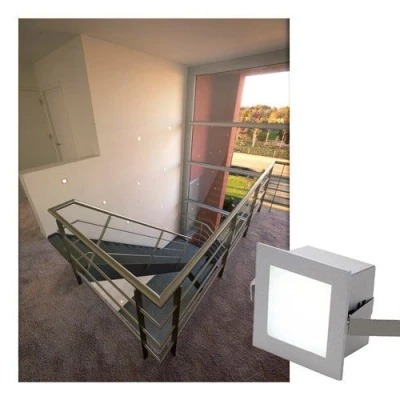 Image de SLV 111262 Cache GLENOS 200 pour Profil linéaire 2713/Éclairage Mural et plafonnier d&#039;intérieur, Spot à LED, Lampe, Applique encastrée, projecteur Plafond/ 3000K 1W 40lm Gris, Aluminium, 1 W
