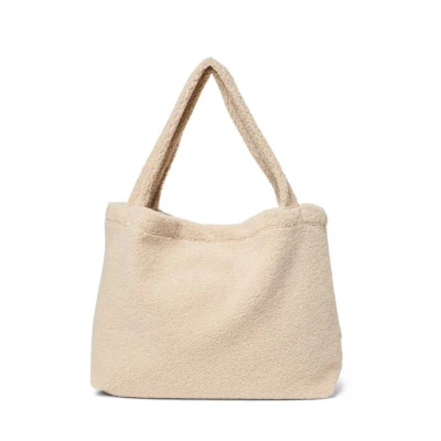 Image de Sac Maman Multifonction en Teddy Grand Format &amp; Confort au Quotidien Ecru