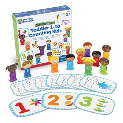 Image de Learning Resources Enfants pour compter de 1 à 10 Skill Builders , petite enfance, jouets éducatifs les enfants, activités d’enseignement des couleurs,à partir 18 mois
