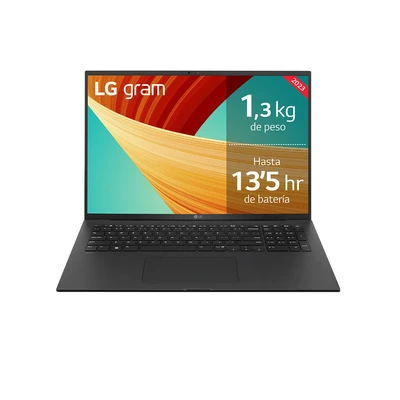 Image de LG Gram 17Z90R Intel® Core™ i7 1360P Ordinateur portable 43,2 cm (17 ) 2K 16 Go LPDDR5 SDRAM 512 SSD Wi Fi 6 (802.11ax) Windows 11 Home Espagnole Noir Neuf