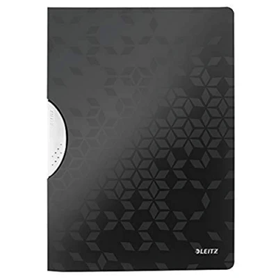 Image de Leitz Farde ColorClip A4, Capacité 30 Feuilles, Plastique Souple, Noir, WOW, 41850095