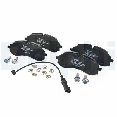 Image de DELPHI LP3865 Jeu de plaquettes frein contact signal d&#039;usure inclus avec tôle anti bruit sans accessoires