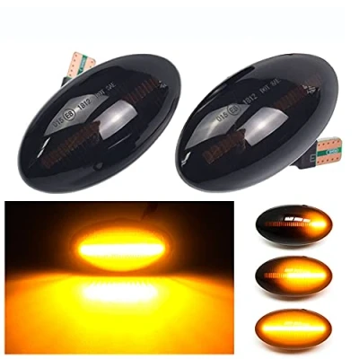 Image de Dinami LED Clignotant latéral pour B M W Mini Cooper R50 R52 R53 2002 2008 (noir)
