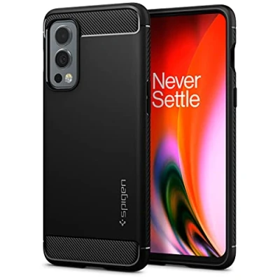 Image de Spigen Rugged Armor Coque Compatible avec OnePlus Nord 2 5G Noir Mat