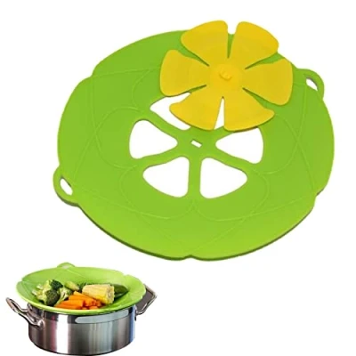 Image de Halatua Housse Anti débordement en Silicone,Couvercles Alimentaires Couvercle débordement, Cuisine à Haute température pour Casserole la Cuisson