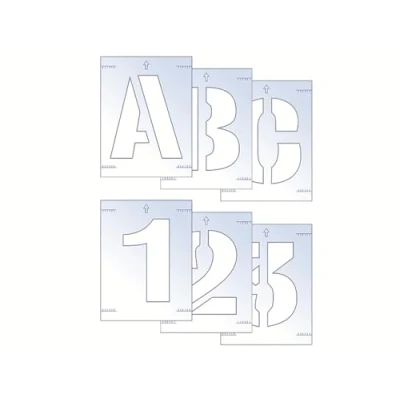 Image de Scan Kit de pochoirs Lettres et Numéro 50 mm