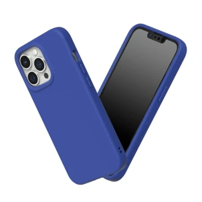 Image de RhinoShield Coque Compatible avec [iPhone 13 Pro Max] SolidSuit Fine Technologie d&#039;absorption des Chocs et Finition Premium Mate Bleu Klein