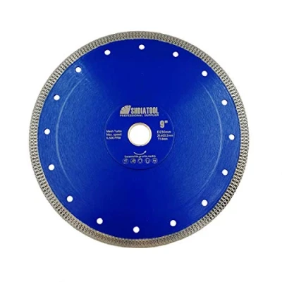 Image de SHDIATOOL Turbo Mesh Diamond Blade with X Rim Segment for Porcelain Tile Ceramic