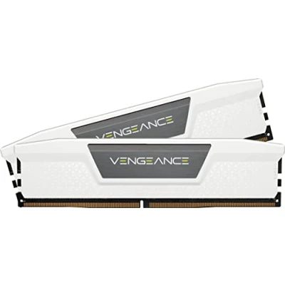 Image de Kit de mémoire Intel XMP série DDR5 CORSAIR VENGEANCE pour PC bureau, 48 Go, blanc, x CMK48GX5M2B6000C30W 6000 MHz [24 Go]