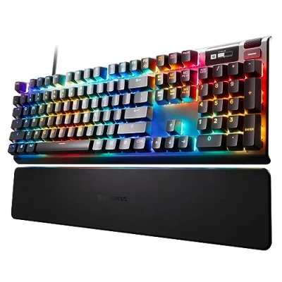 Image de SteelSeries Apex Pro clavier gaming HyperMagnetic Actionnement ajustable Écran OLED RGB Port USB Américain QWERTY