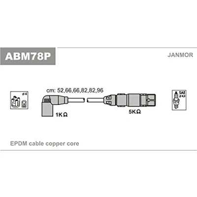 Image de Kit de câbles d&#039;allumage JANMOR ABM78P