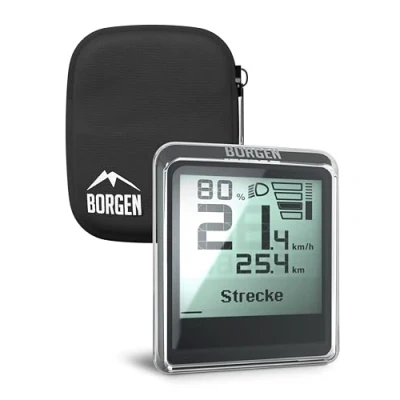 Image de protection d&#039;écran Borgen adaptée à Bosch Intuvia 100 housse de Accessoires pour écran E Bike % transparent, étanche. Sac / en néoprène inclus