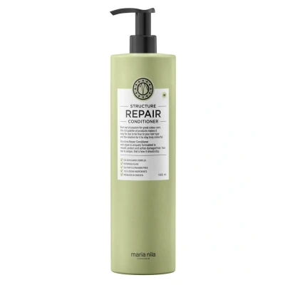 Image de Maria Nila Structure Repair, Après shampoing 1000 ml, Pour Cheveux Abîmés et Chimiquement Traités, Extrait d’Algue Reconstructeur Hydratant, 100% Végan &amp; Sans Sulfate/Parabène