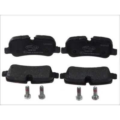 Image de DELPHI LP1936 Jeu de plaquettes frein préparé pour indicateur d&#039;usure avec tôle anti bruit accessoires LAND ROVER: Range Rover Sport