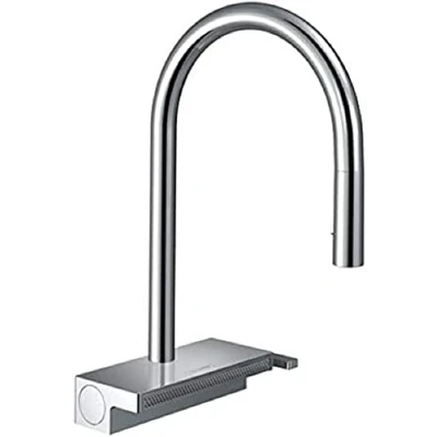 Image de hansgrohe Aquno Select M81 Mitigeur de cuisine 170, avec douchette extractible 3 jets, sBox, chromé, 73831000