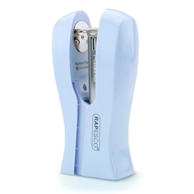 Image de Rapesco 1379 Agrafeuse Verticale, Capacité de 20 Feuilles, Bleu Pastel