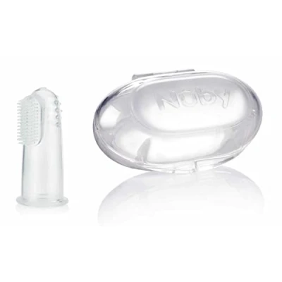 Image de Nuby ID730 Première Brosse à dent en Silicone Neutre