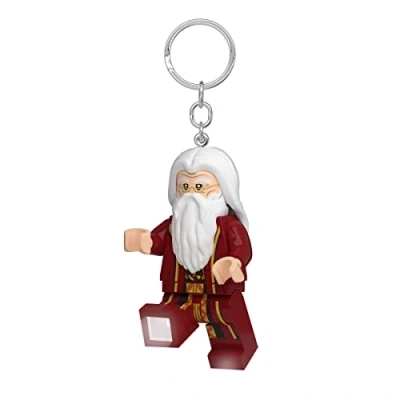 Image de Lego Porte clés lumineux Harry Potter Dumbledore Figurine de 7,6 cm haut (KE197H), bordeaux, Small