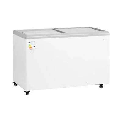 Image de Royal Catering RCFGDF 360 Congélateur l avec portes en verre verrouillables Grand format