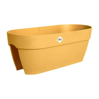 Image de Elho Vibia Campana Flower Bridge 60 Jardinière Balcon Plastique 100% Recyclé L 59 x B 26 H 22 cm Jaune/Jaune Miel