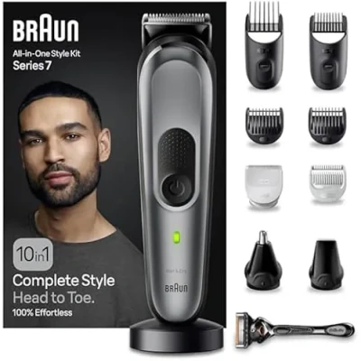 Image de Braun MGK7420 10 en 1 Style Kit Series 7 Recortadora Multifunción para Cabello/Barba y Cuerpo Neuf