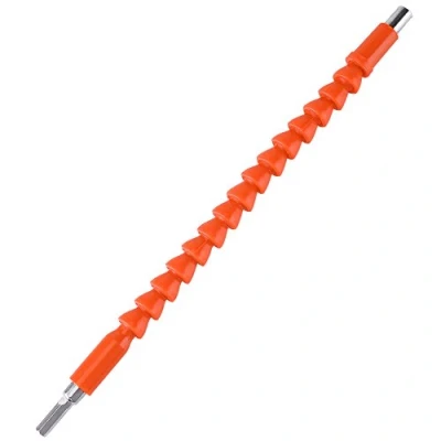 Image de 1/4&#039;&#039; 290mm Arbre Flexible Universel Hexagonal Vissage Extension Rallonge pour Perceuse Visseuse Tournevis Electronique(Orange)