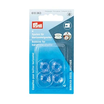 Image de Prym 21.2 mm Bobbins for Horizontal Shuttle Plastic