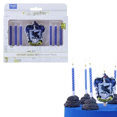 Image de PME Harry Potter Set Bougies d&#039;anniversaire, 7 pièces, Serdaigle/Ravenclaw