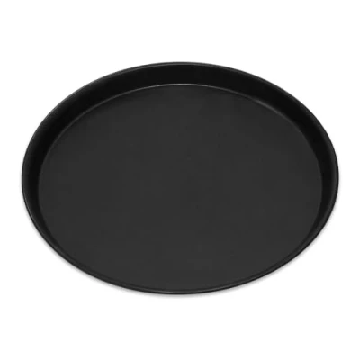 Image de GRÄWE plaque à pizza, ronde, Ø 40 cm, pizza en tôle bleue, résistant la chaleur jusqu&#039;à 400 C, non revêtue, Made in Germany