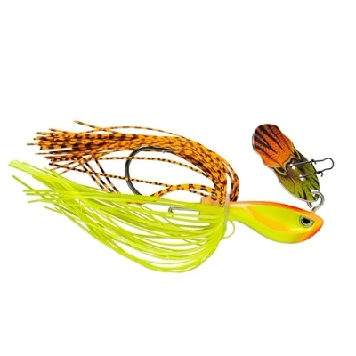 Image de Rapala Leurre de Pêche Rap V Pike Bladed Jig Construction sans Plomb (Bismuth) Eau Douce Coulant Profondeur Nage Variable Taille 10cm / 21g Fabriqué en Estonie Hot Tiger