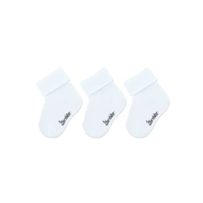 Image de Sterntaler Baby Söckchen 3er Pack uni Bas d&#039;enfant, Weiss, 16 Mixte bébé
