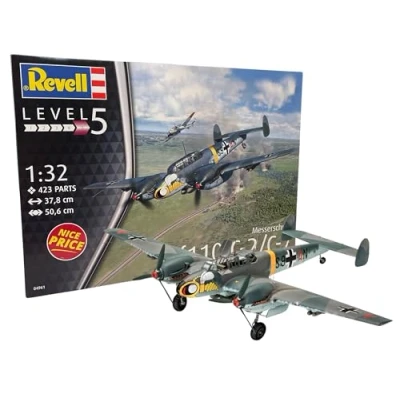 Image de Revell 04961 Maquette d&#039;avion Messerschmitt Bf110 C 7, 1/32, 4961, Camouflage